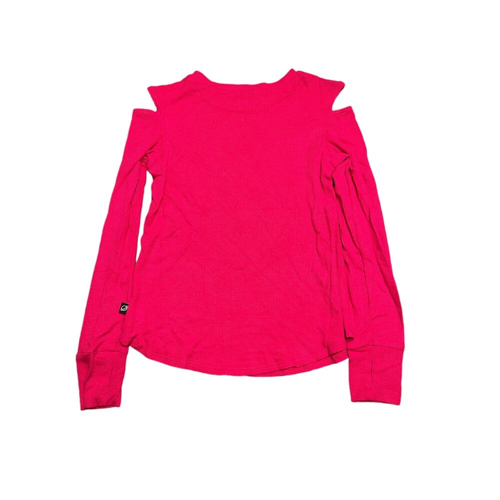 Terez Girls Ribbed Cold Shoulder Long Sleeve, NWT, Size: Small - Picture 4 of 4